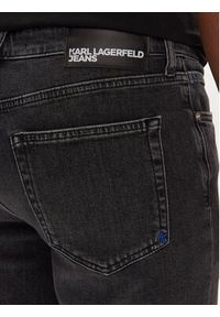 Karl Lagerfeld Jeans Szorty jeansowe 241D1116 Szary Slim Fit. Kolor: szary. Materiał: bawełna