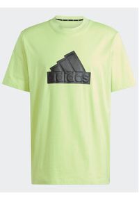 Adidas - adidas T-Shirt IN1627 Zielony Loose Fit. Kolor: zielony. Materiał: bawełna #5