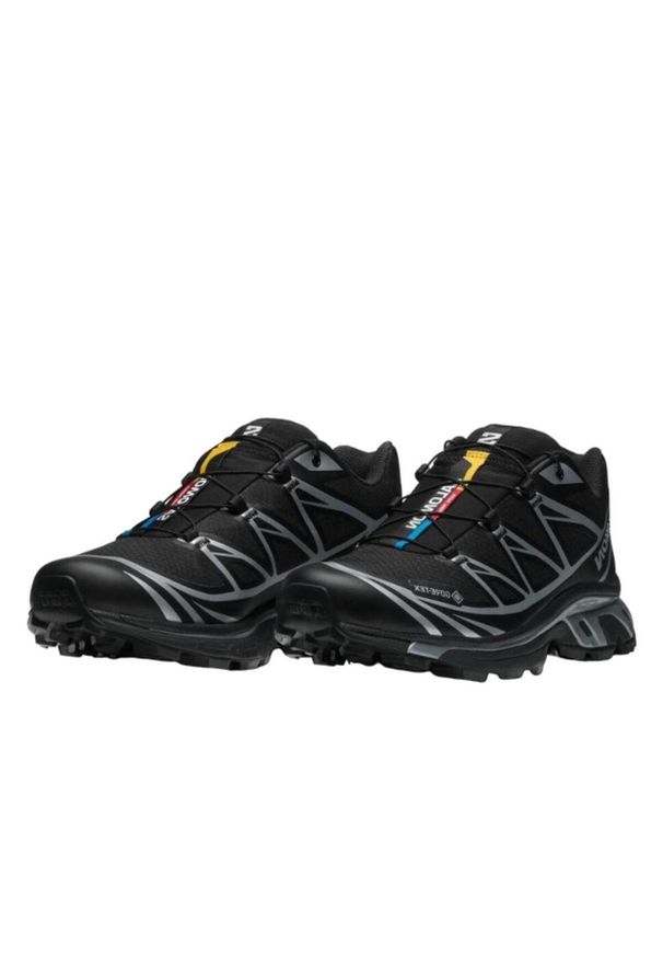 salomon - Buty do chodzenia dla dorosłych Salomon XT-6 Gore-Tex Black Silver. Kolor: czarny. Materiał: gore-tex, tkanina, syntetyk. Technologia: Gore-Tex. Sport: turystyka piesza