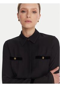 Elisabetta Franchi Koszula CA-131-57E2-V390 Czarny Regular Fit. Kolor: czarny. Materiał: wiskoza #4
