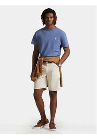 Polo Ralph Lauren T-Shirt 710916698029 Niebieski Regular Fit. Typ kołnierza: polo. Kolor: niebieski. Materiał: bawełna #6