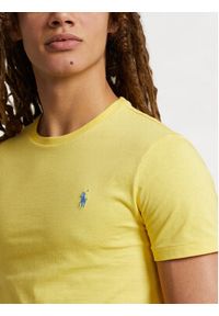 Polo Ralph Lauren T-Shirt 710671438358 Żółty Custom Slim Fit. Typ kołnierza: polo. Kolor: żółty. Materiał: bawełna