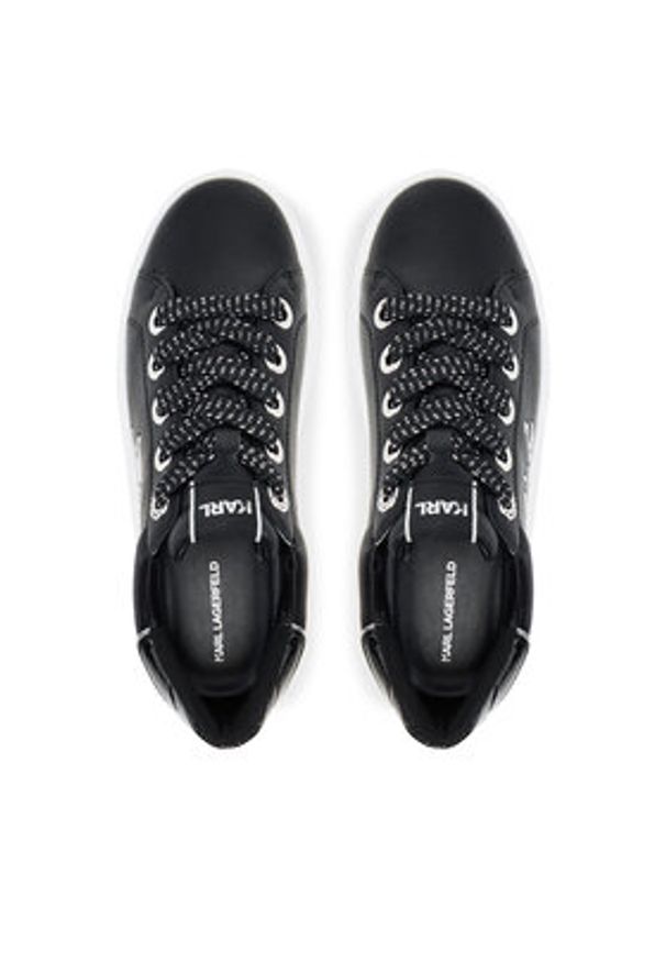 Karl Lagerfeld - KARL LAGERFELD Sneakersy KL67518 Czarny. Kolor: czarny. Materiał: skóra