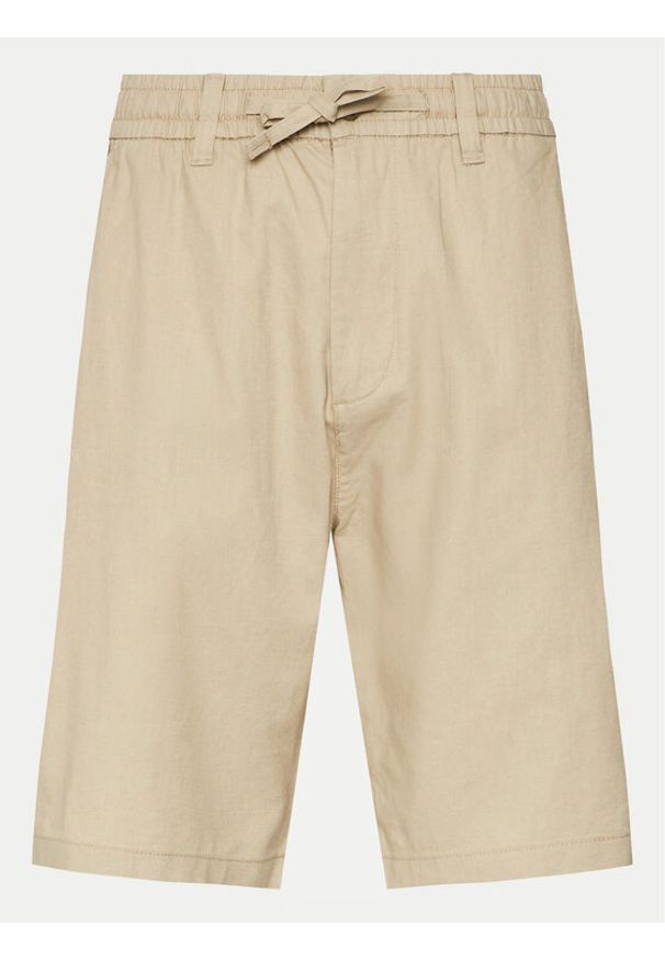 s.Oliver Szorty materiałowe 2143831 Beżowy Relaxed Fit. Kolor: beżowy. Materiał: bawełna