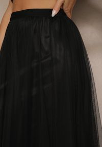Renee - Czarna Rozkloszowana Spódnica Tiulowa Fenadelia. Okazja: na co dzień. Kolor: czarny. Materiał: tiul. Sezon: wiosna. Styl: sportowy, elegancki, casual #5