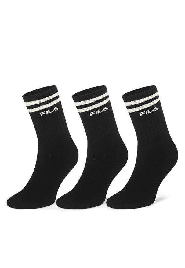 Fila Skarpety Wysokie Męskie F5603-AW24 (3-pack) Czarny. Kolor: czarny