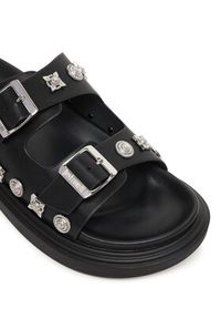 Just Cavalli Klapki 80RA3S92 ZPB91 Czarny. Kolor: czarny. Materiał: skóra #4