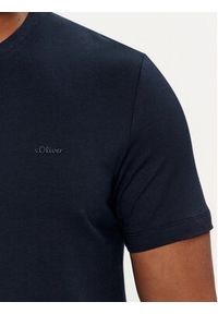 s.Oliver T-Shirt 2057430 Granatowy Regular Fit. Kolor: niebieski. Materiał: bawełna #6