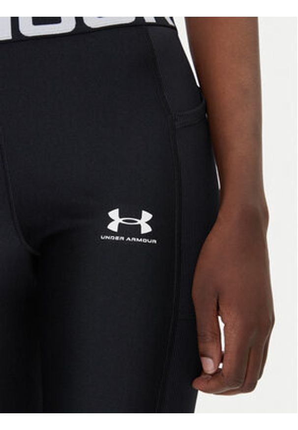 Under Armour Legginsy HeatGear 1388693 Czarny Slim Fit. Kolor: czarny. Materiał: syntetyk