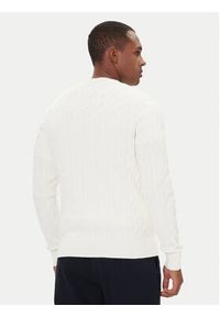 TOMMY HILFIGER - Tommy Hilfiger Sweter MW0MW33132 Écru Regular Fit. Materiał: bawełna #3
