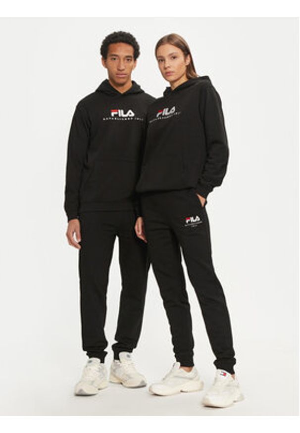 Fila Bluza Unisex Brunssum FAU0145 Czarny Regular Fit. Kolor: czarny. Materiał: bawełna