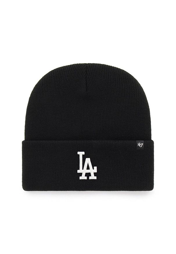 47 Brand - 47brand Czapka MLB Los Angeles Dodgers kolor czarny. Kolor: czarny