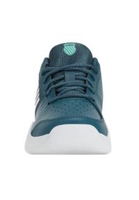 Buty do tenisa dla dzieci K-Swiss Court Express. Zapięcie: sznurówki. Kolor: niebieski. Materiał: materiał, syntetyk, tkanina. Szerokość cholewki: normalna. Sport: tenis