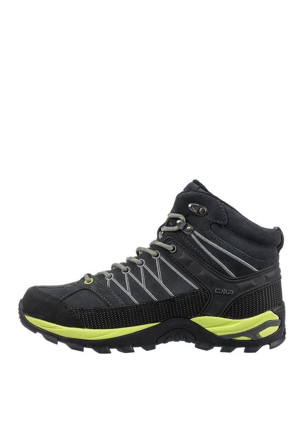 Buty trekkingowe męskie CMP Rigel Mid Trekking Wp. Kolor: czarny, szary, wielokolorowy. Materiał: zamsz, materiał. Szerokość cholewki: normalna. Sport: turystyka piesza