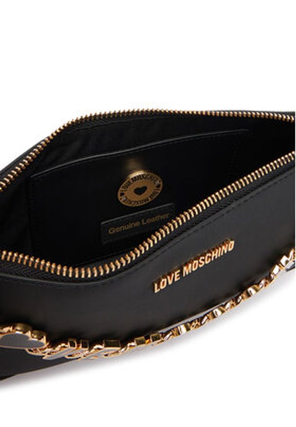 Love Moschino - LOVE MOSCHINO Torebka JC4154PP1OL1700A Czarny. Kolor: czarny. Materiał: skórzane