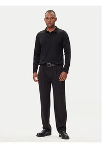 Karl Lagerfeld - KARL LAGERFELD Polo 745000 554200 Czarny Regular Fit. Typ kołnierza: polo. Kolor: czarny. Materiał: bawełna #2