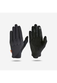 ROCKRIDER - Rękawice rowerowe ochronne Btwin 900 z D3O®. Kolor: czarny. Materiał: materiał, tkanina. Sport: bieganie #1