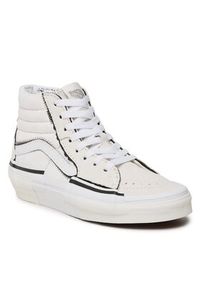 Vans Sneakersy Sk8-Hi Reconst VN0005UKQJM1 Biały. Kolor: biały. Materiał: zamsz, skóra #6