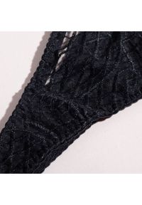 Intica - Komplet bielizny ze strapsami na romantyczne okazje Elizabeth. Kolor: czarny. Materiał: tkanina #4