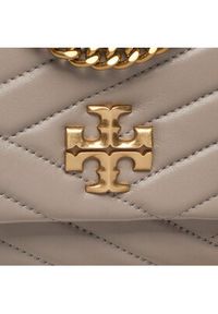 Tory Burch Torebka Kira Chevron Small Convertible Shoulder Bag 90452 Szary. Kolor: szary. Materiał: skórzane #3