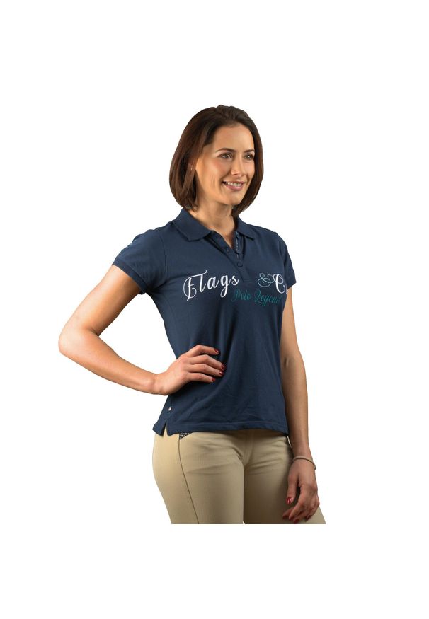 FLAGS&CUP - Koszulka damska Flags&Cup Ocana. Kolor: niebieski