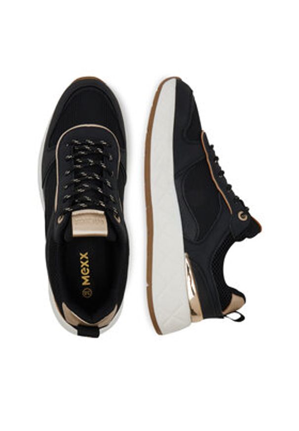 MEXX Sneakersy V12-799 Czarny. Kolor: czarny. Materiał: materiał