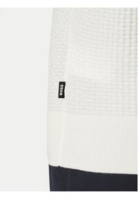 BOSS Sweter H-Nilton 50560468 Biały Regular Fit. Kolor: biały. Materiał: bawełna #5