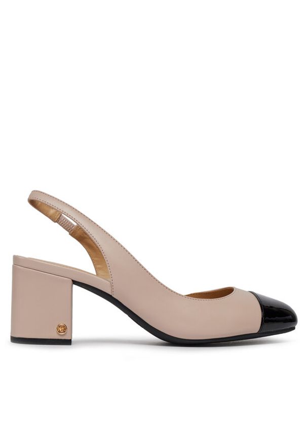 MICHAEL Michael Kors Czółenka Perla Flex Sling Pump 40R4PLMP1L Różowy. Kolor: różowy. Materiał: skóra