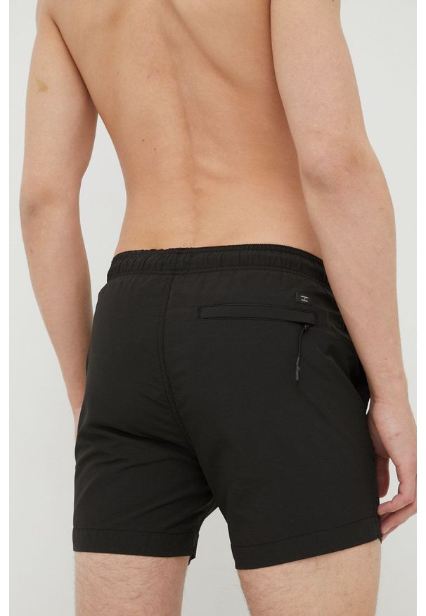 Superdry szorty kąpielowe kolor czarny. Kolor: czarny. Materiał: poliester, poliamid