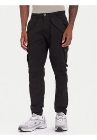 Alpha Industries Spodnie materiałowe Combat 126215 Czarny Slim Fit. Kolor: czarny. Materiał: bawełna