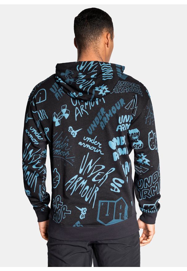 Bluza z kapturem męska czarna Under Armour UA Rival Terry Scribble. Typ kołnierza: kaptur. Kolor: czarny. Długość: krótkie. Wzór: jednolity. Styl: klasyczny