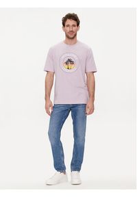 Jack & Jones - Jack&Jones T-Shirt Casey 12255238 Fioletowy Standard Fit. Kolor: fioletowy. Materiał: bawełna, syntetyk