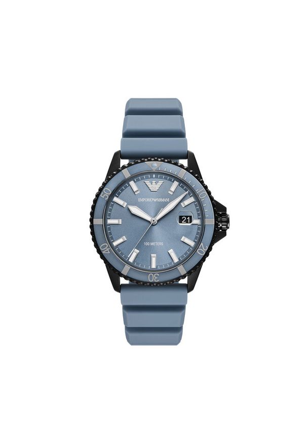 Zegarek Emporio Armani. Kolor: niebieski