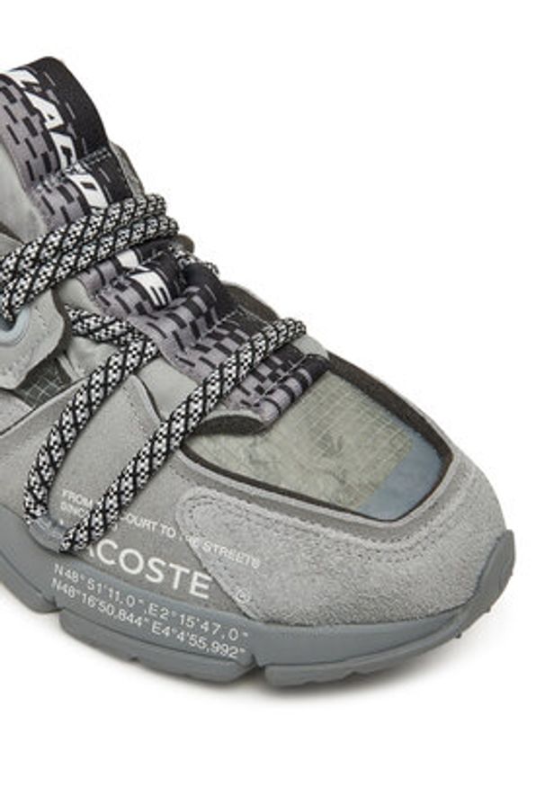 Lacoste Sneakersy 7-49SMA0012 Szary. Kolor: szary. Materiał: skóra