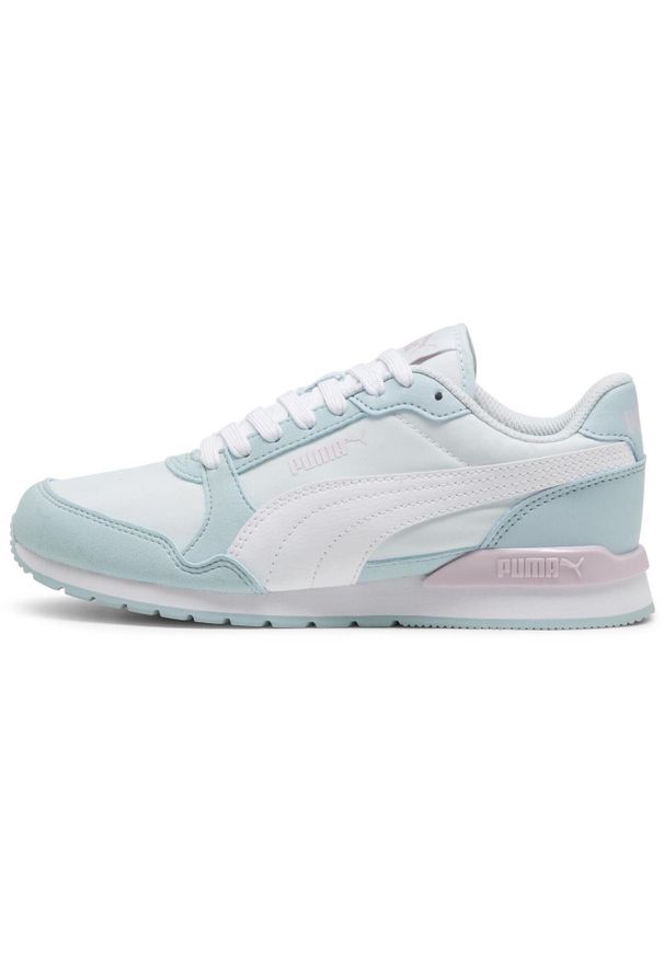 Buty Puma ST Runner v3 NL Jr, Dzieci. Zapięcie: sznurówki. Kolor: biały. Materiał: materiał. Szerokość cholewki: normalna. Sport: turystyka piesza