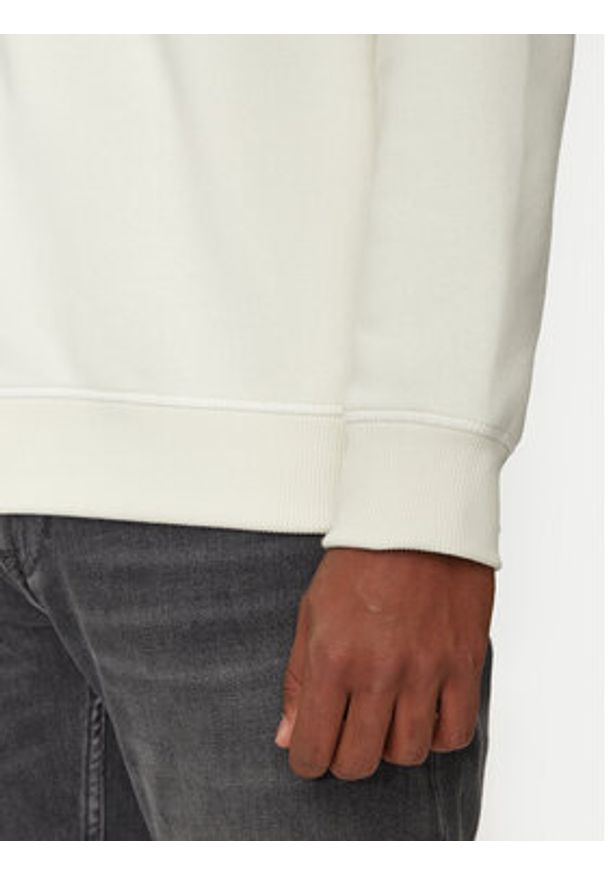 Calvin Klein Jeans Bluza Monologo J30J325629 Écru Regular Fit. Materiał: syntetyk, bawełna