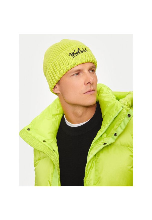 Czapka Woolrich. Kolor: zielony