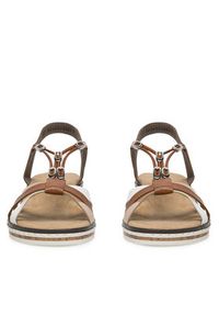 Rieker Sandały V3657-81 Brązowy. Kolor: brązowy. Materiał: syntetyk #4