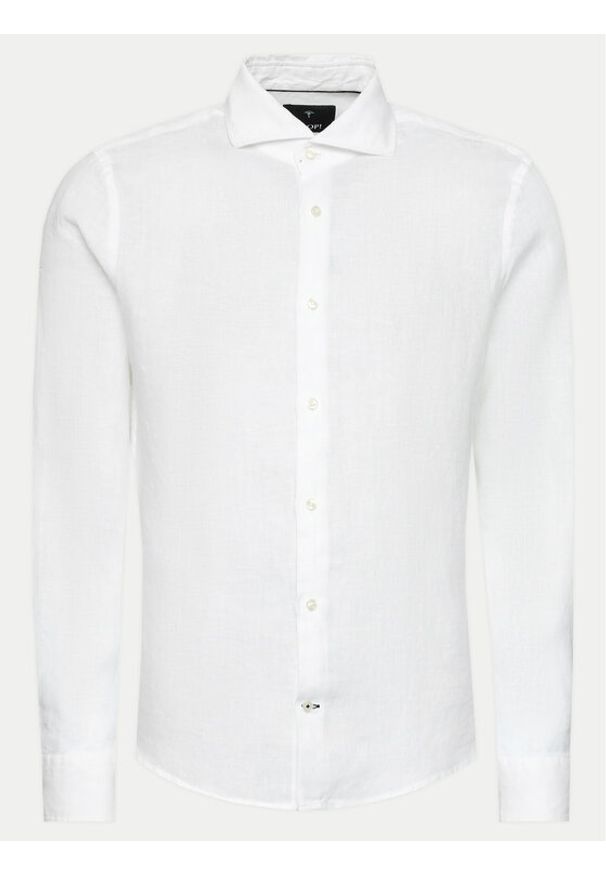 JOOP! Koszula 146Pai 30041389 Biały Slim Fit. Kolor: biały. Materiał: bawełna