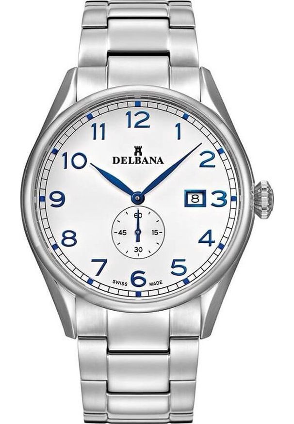DELBANA - Zegarek Delbana Zegarek męski Delbana 41701.682.6.062 srebrny. Kolor: srebrny