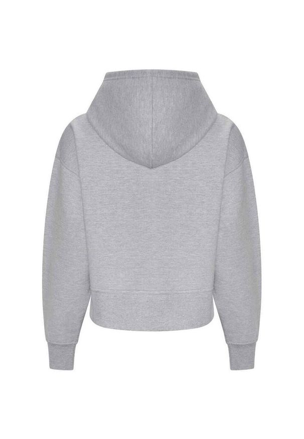 AWDIS - Damska Bluza Z Kapturem Just Hoods O Luźnym Kroju. Typ kołnierza: kaptur. Kolor: szary