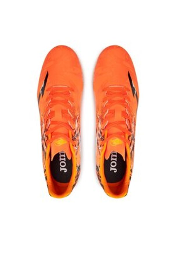 Joma Buty do piłki nożnej Super Copa 2408 SUPS2408FG Pomarańczowy. Kolor: pomarańczowy. Materiał: skóra