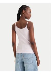 Tommy Jeans Top DW0DW22278 Różowy Slim Fit. Kolor: różowy. Materiał: bawełna #3