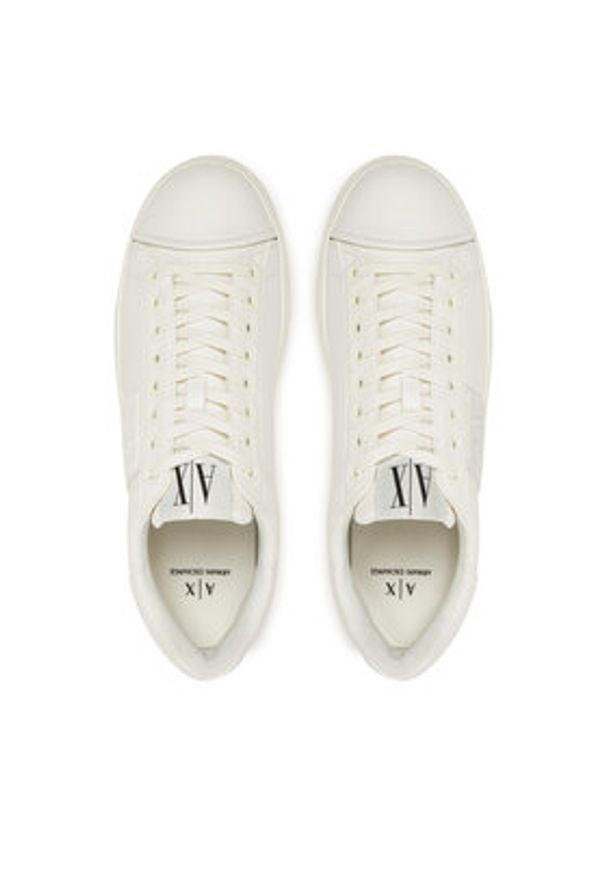 Armani Exchange Sneakersy XUX252 XV805 M801 Biały. Kolor: biały. Materiał: skóra