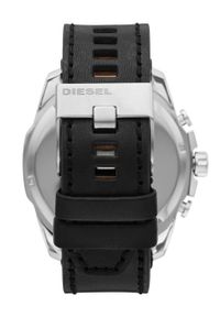 Diesel Zegarek męski kolor czarny. Kolor: czarny. Materiał: skóra, materiał #2