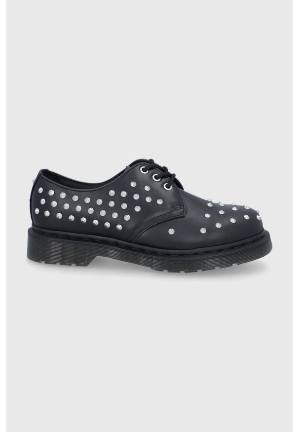 Dr. Martens - Półbuty skórzane 1461 Stud. Nosek buta: okrągły. Zapięcie: sznurówki. Kolor: czarny. Materiał: skóra