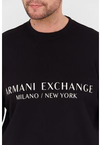 Armani Exchange - ARMANI EXCHANGE Czarna bluza. Kolor: czarny #5