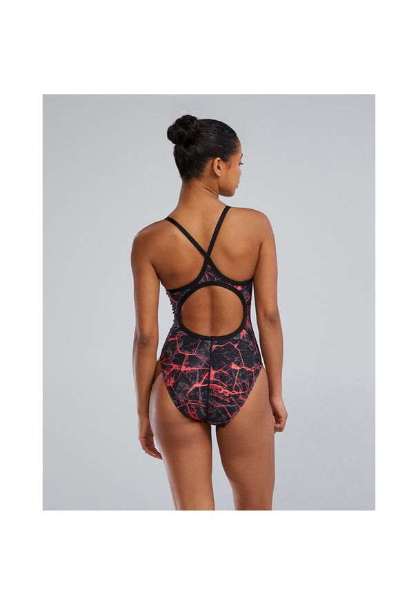 Strój pływacki damski TYR W DMDFIT SYNAPSE. Kolor: różowy