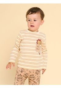 Sinsay - Koszulka z długimi rękawami Mini Smiley - kremowy. Kolor: kremowy. Długość rękawa: długi rękaw. Długość: długie #1