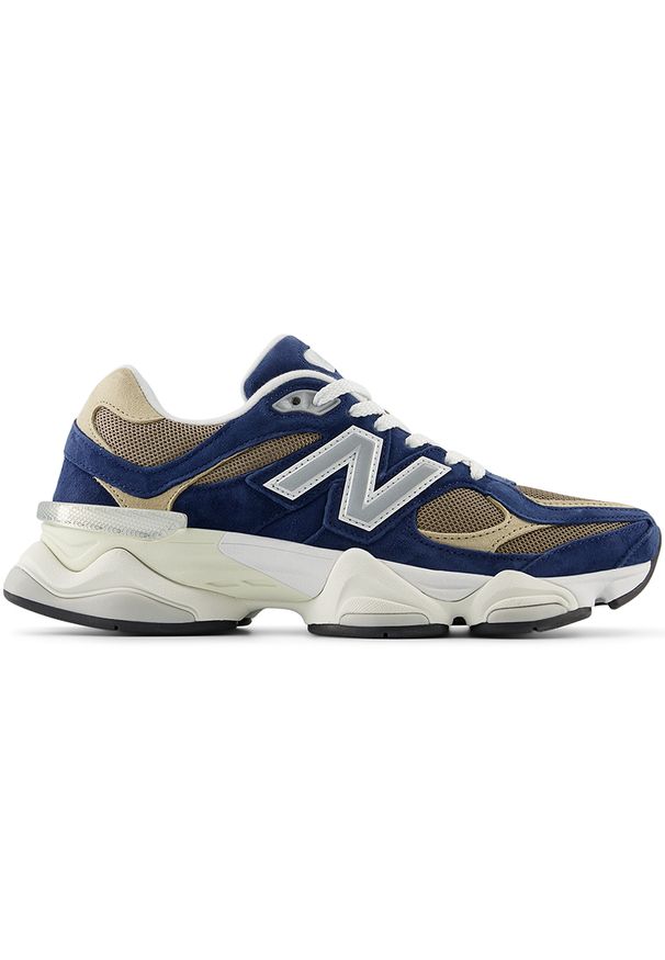 Buty unisex New Balance U9060LBB – granatowe. Kolor: niebieski. Materiał: skóra, guma, zamsz. Szerokość cholewki: normalna. Sport: turystyka piesza